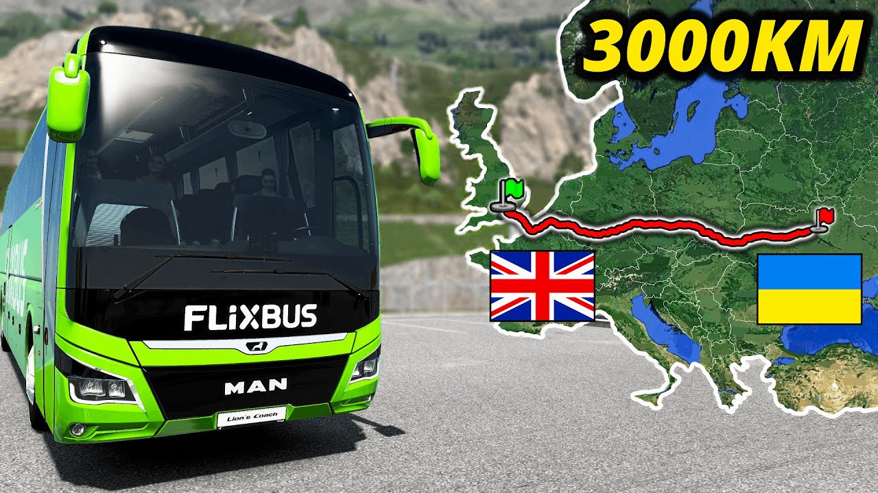ETS2 Tourist Bus Trip (London to Kyiv) UK to Ukraine | Euro Truck Simulator 2