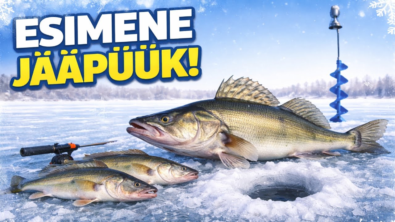 Selle talve esimene talipüük... Kui Eestis ei lubata, siis tuleb Soome koha püüdma minna :)