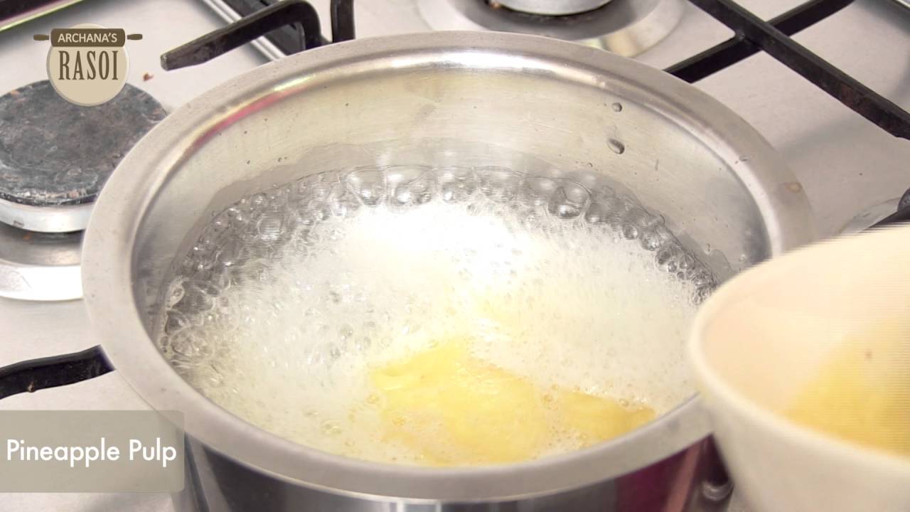 Pineapple Squash (Pineapple Sharbat) At Home By Archana | Archana's Rasoi