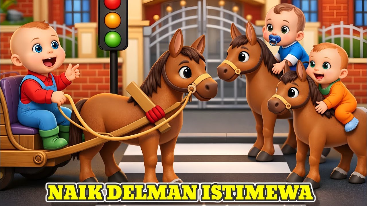 Naik Delman Istimewa 🐎🐎 Lagu Anak Indonesia Balita 