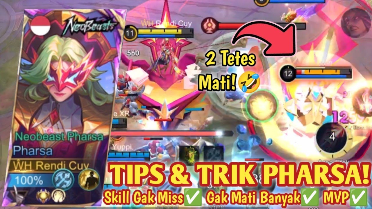 PHARSA MODE KOMPE! CARA POSITIONING, DAMAGE BIAR SAKIT DLL! BUILD PHARSA TERSAKIT 2025 - MLBB