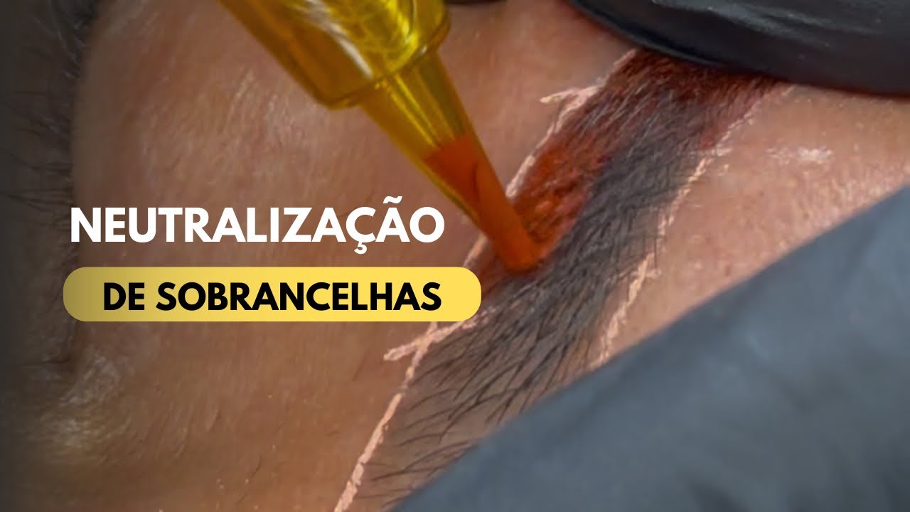 Neutralização de sobrancelhas acizentadas 
