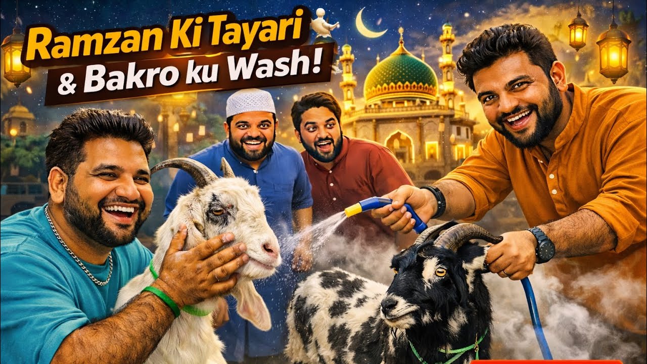👉 Ramzan Ki Tayari Shuru 🔥 Bakro Ka Full Wash Day | Mohsin Khan