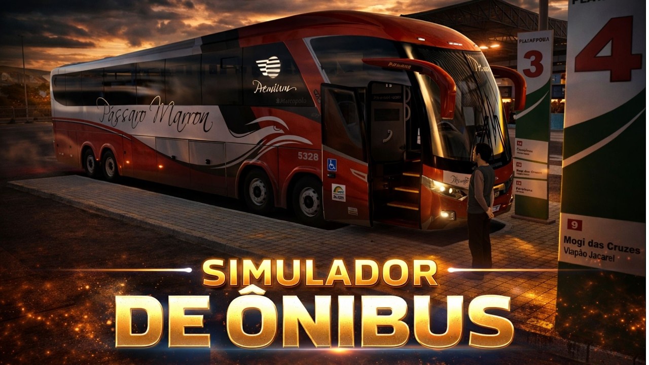 VIAGEM DE ATIBAIA-SP Á JACAREI-SP | SIMULADOR DE ONIBUS ETS2 MAPA ROTAS BRASIL