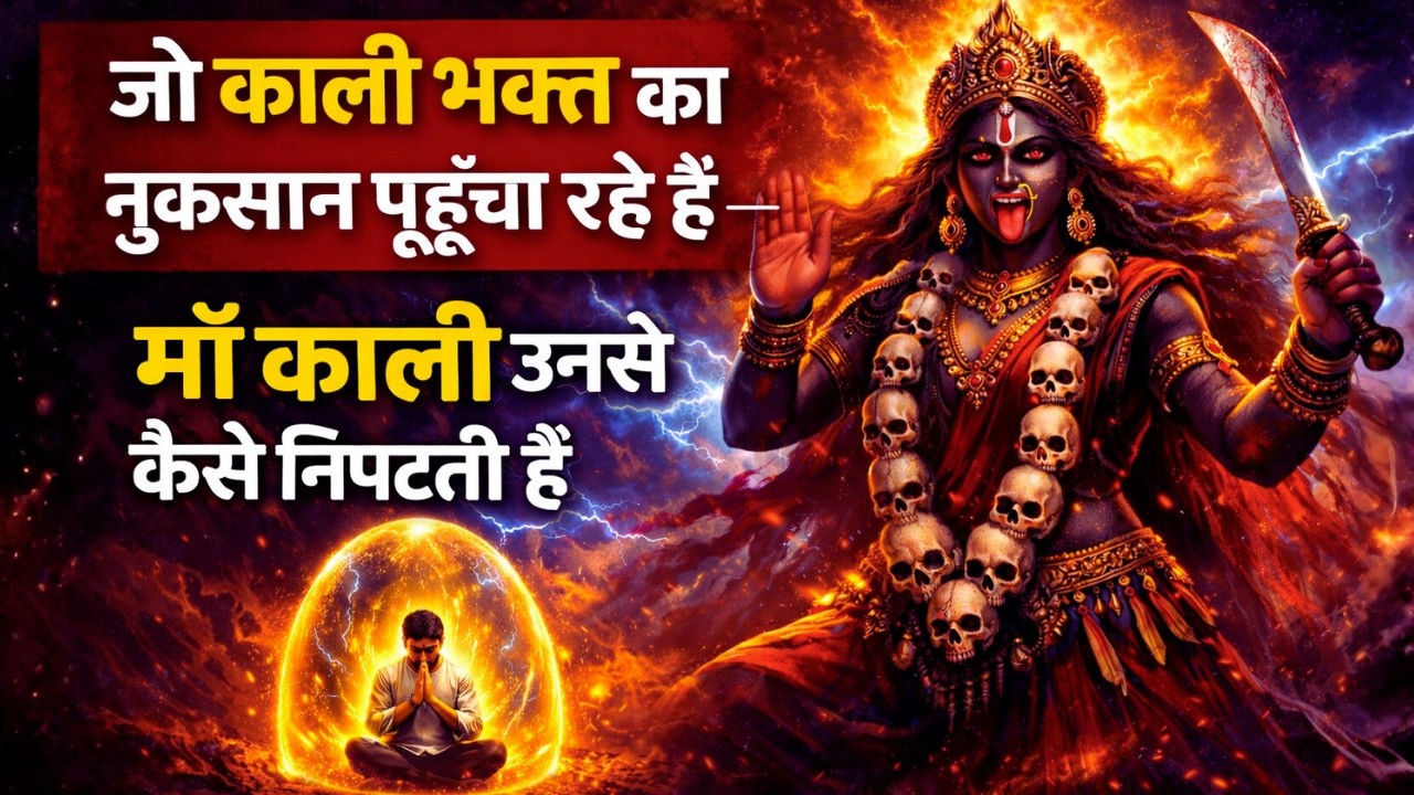 जो काली भक्त का नुकसान पहुँचा रहे हैं — माँ काली उनसे कैसे निपटती हैं | काली का अचूक न्याय #maakali