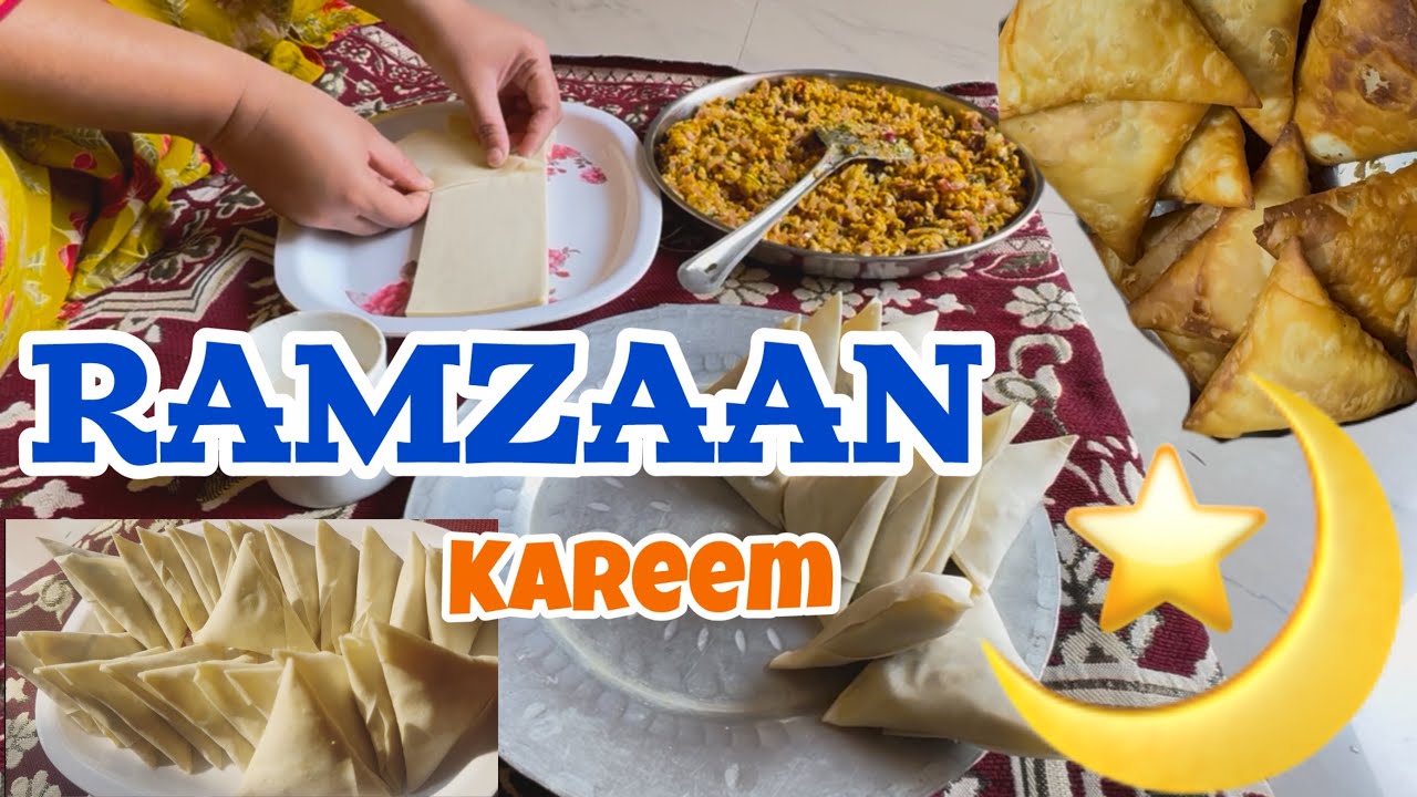 RAMZAAN  preparations | Chicken SAMOSA recipe @Sarasworld29 