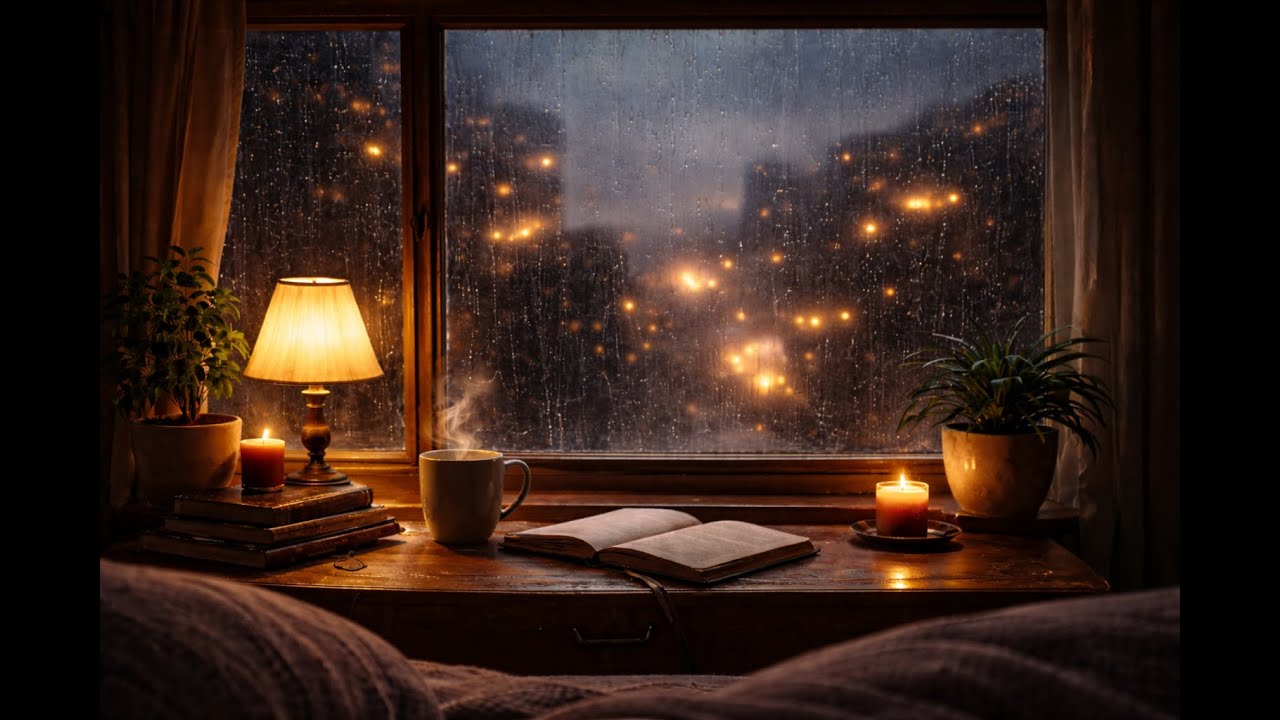 Dark Cozy Rain | Rain Sounds for Deep Sleep & Anxiety Relief (LIVE)