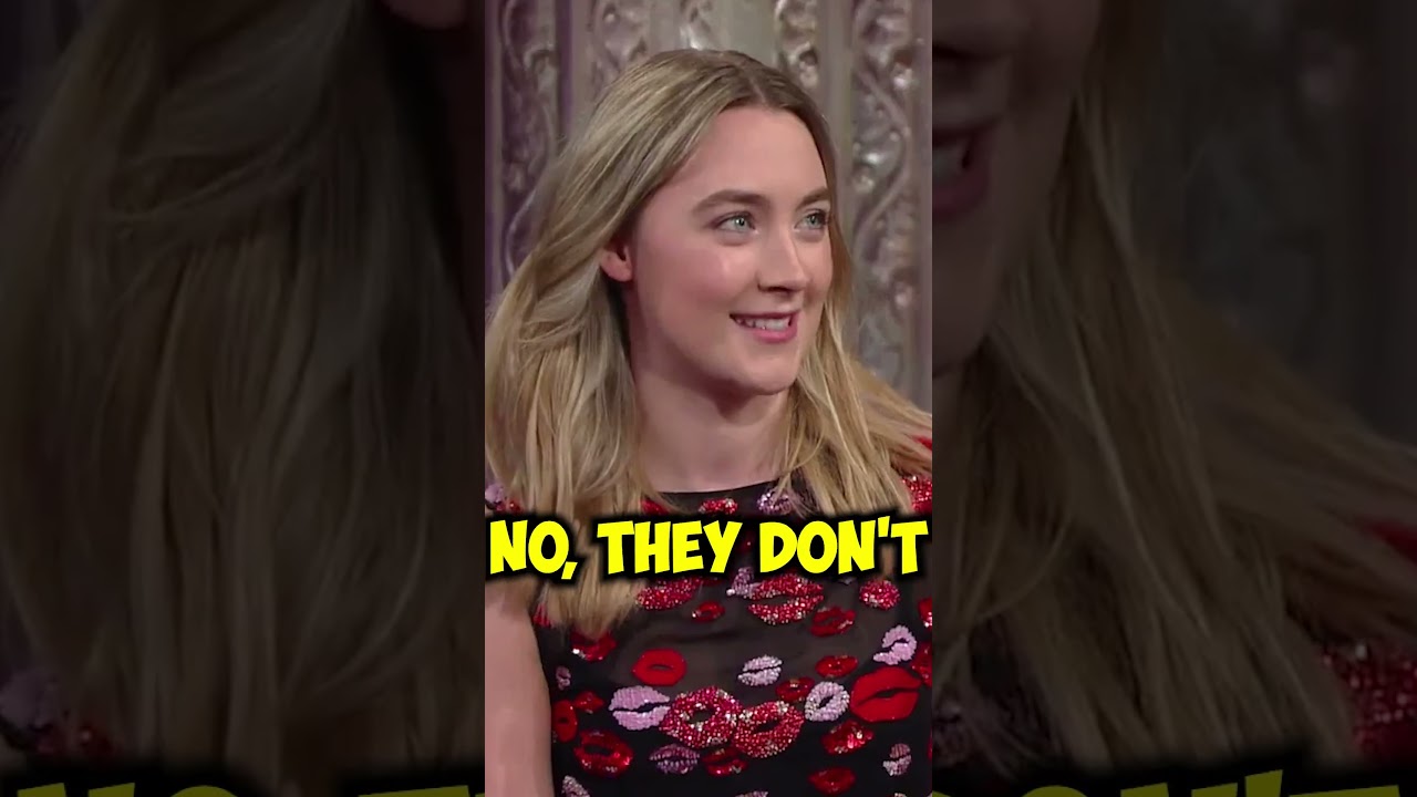 Saoirse Ronan Teaches Stephen Colbert An Irish Accent #shorts #saoirseronan