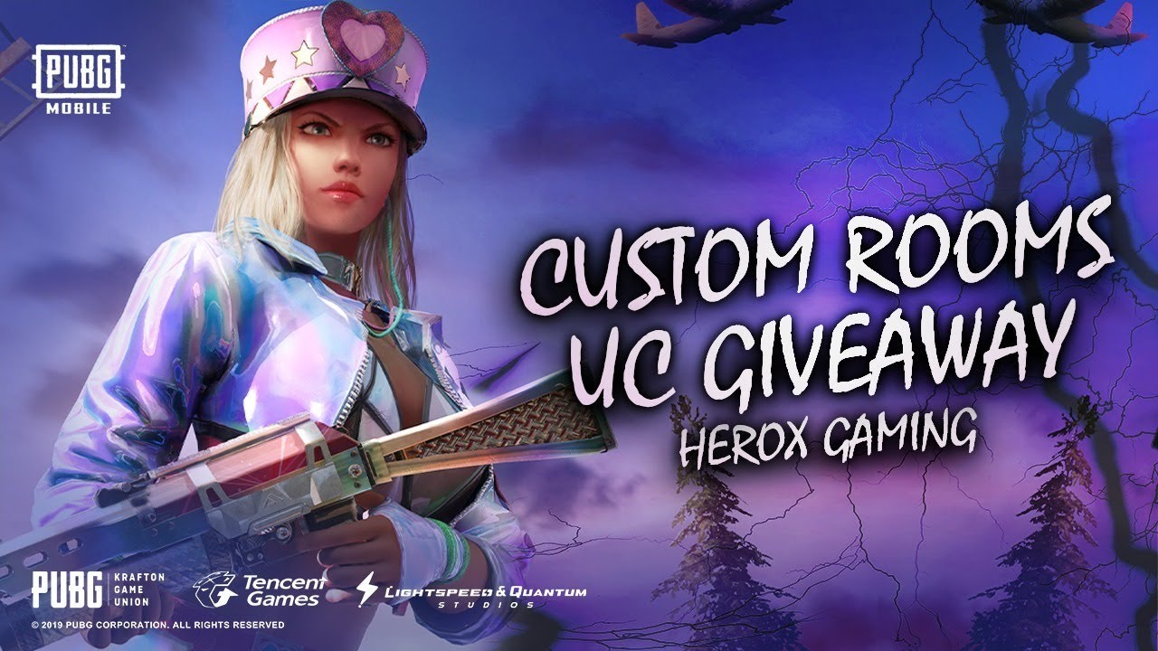 Pubg Mobile Unlimited Custom rooms | Free UC giveaway | Pakistan- India | HeroxGaming