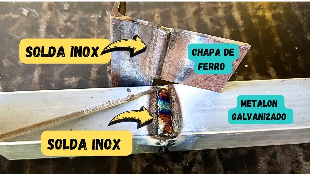 COMO SOLDAR METALON GALVANIZADO OU CHAPA DE FERRO, USANDO ELETRODO DE INOX ? FUNCIONA MESMO ?