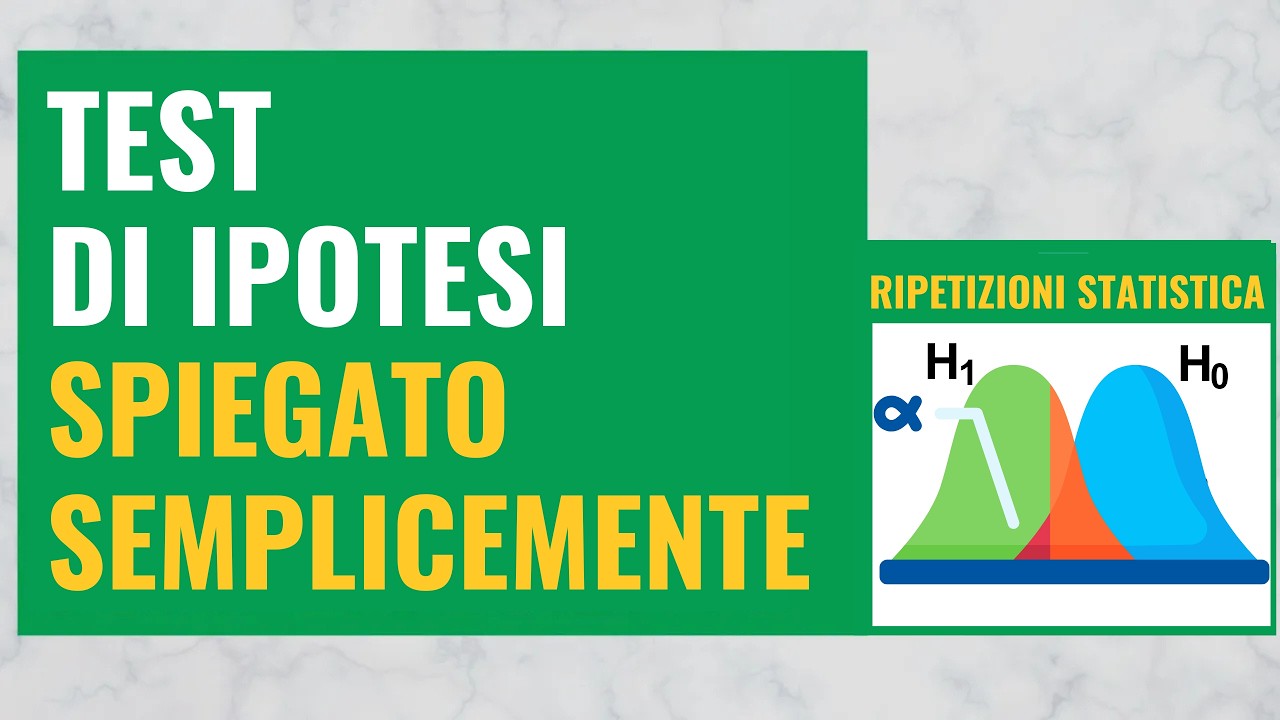 TEST DI IPOTESI Spiegato Semplicemente
