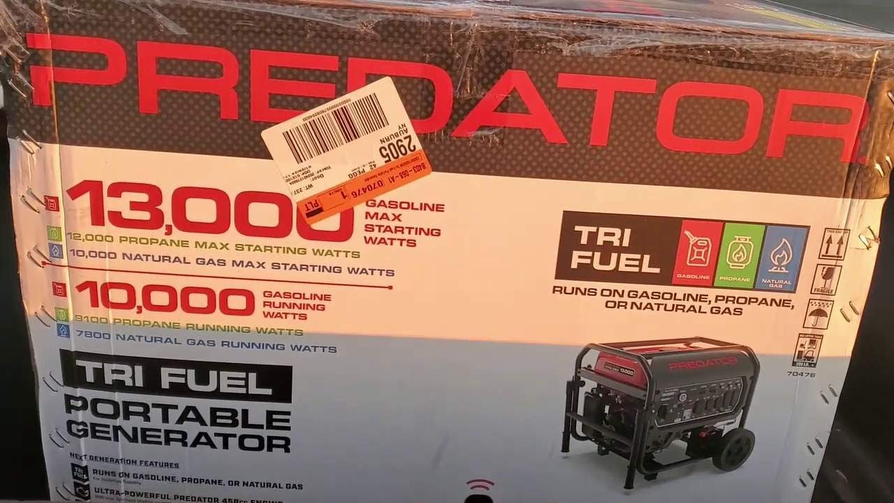 PREDATOR 70476 13,000 Watt Tri-Fuel