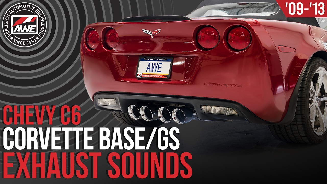 '09-'13 C6 Corvette Base/Grand Sport 6.2L: выхлопная система AWE Axleback и X-Pipe