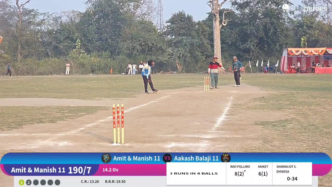 Amit & Manish 11 vs Aakash Balaji 11 live cricket match | BSPL live - Dorby Lalkuan