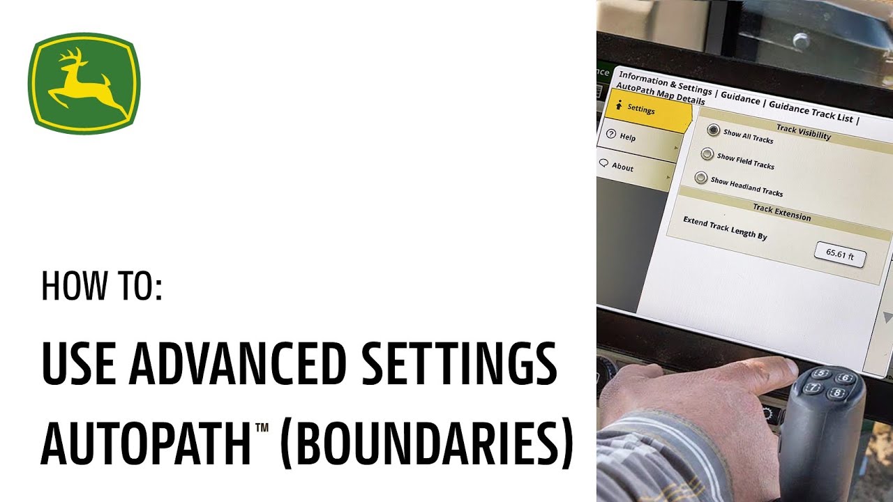 AutoPath&trade; (Boundaries) Advanced Settings | John Deere