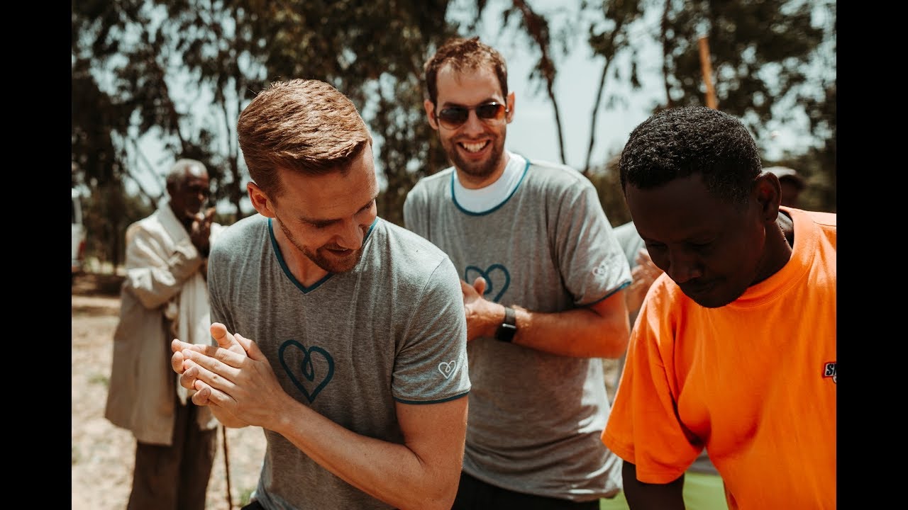 Dominik Düsterhus in Äthiopien 2019 mit der Neven Subotic Stiftung