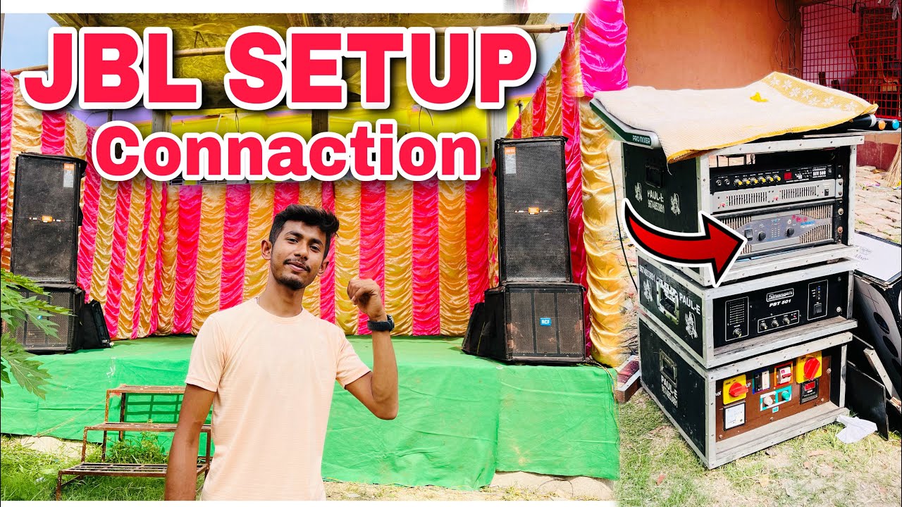 Full JBL Dj Setup Connaction // 1pair jbl setup connaction Bengali ...