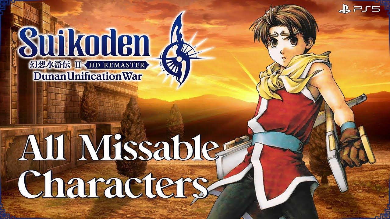 Suikoden II HD Remaster - All Missable Characters