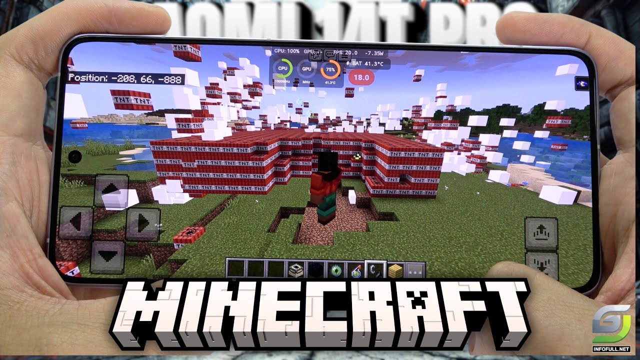 Xiaomi 14T Pro test game Minecraft | Dimensity 9300+