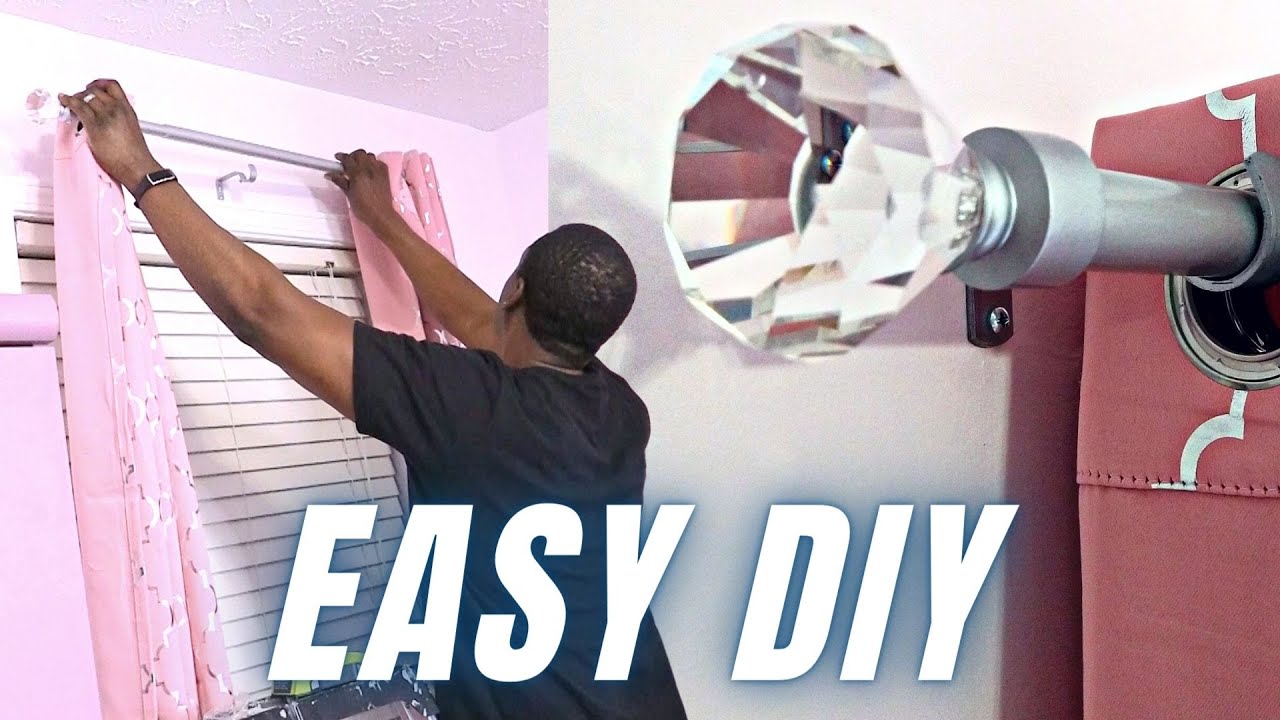 How to Install a Crystal Curtain Rod | STEP BY STEP DIY