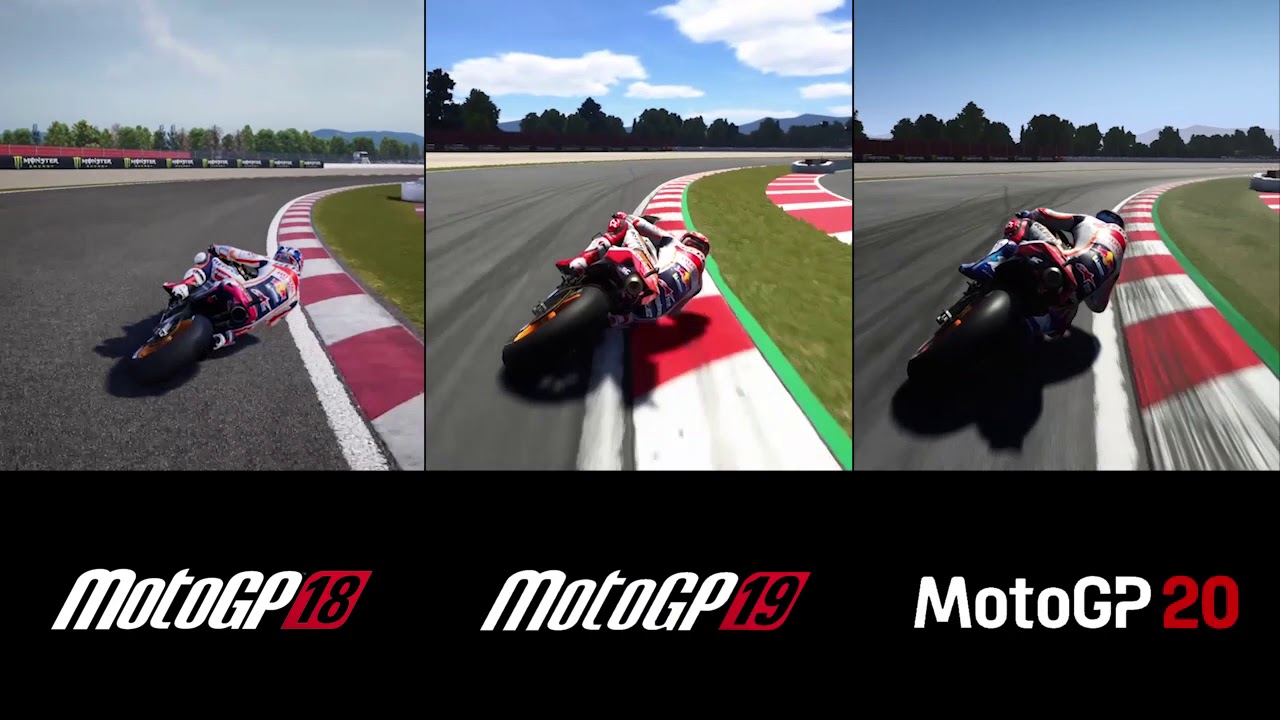 MotoGP 20 vs 19 vs 18 - Direct Comparison (PS4 gameplay)