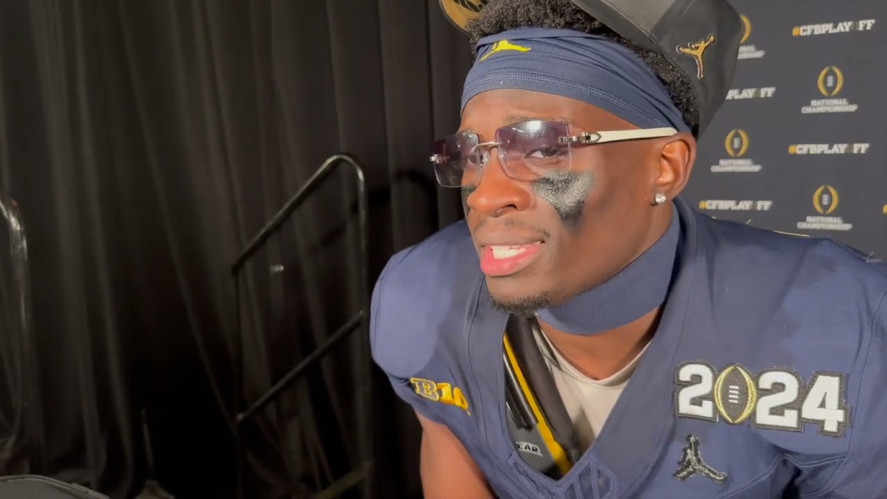 Mike Sainristil reflects on his big time interception, winning the national championship for U-M