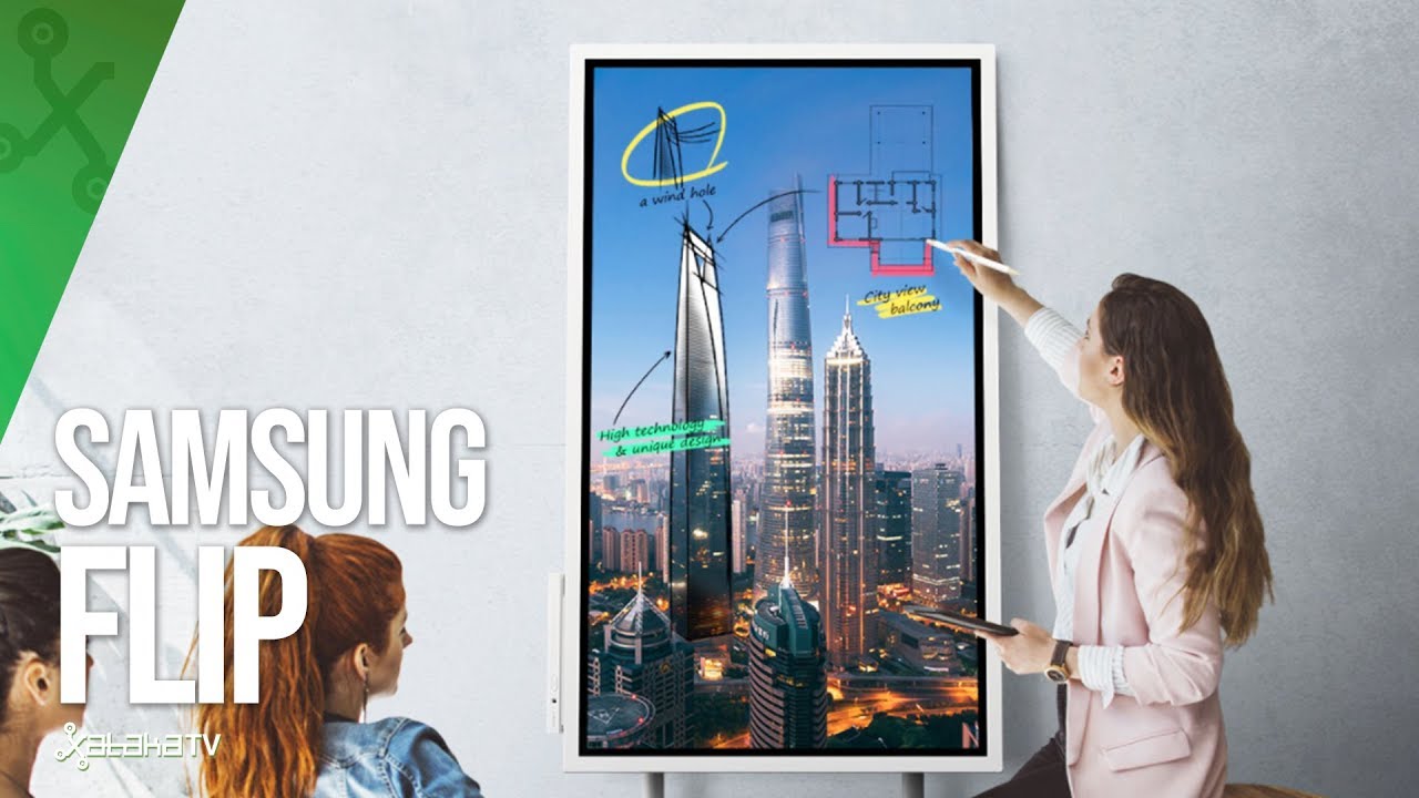 Una PIZARRA INTERACTIVA de 55 pulgadas, así es Samsung Flip