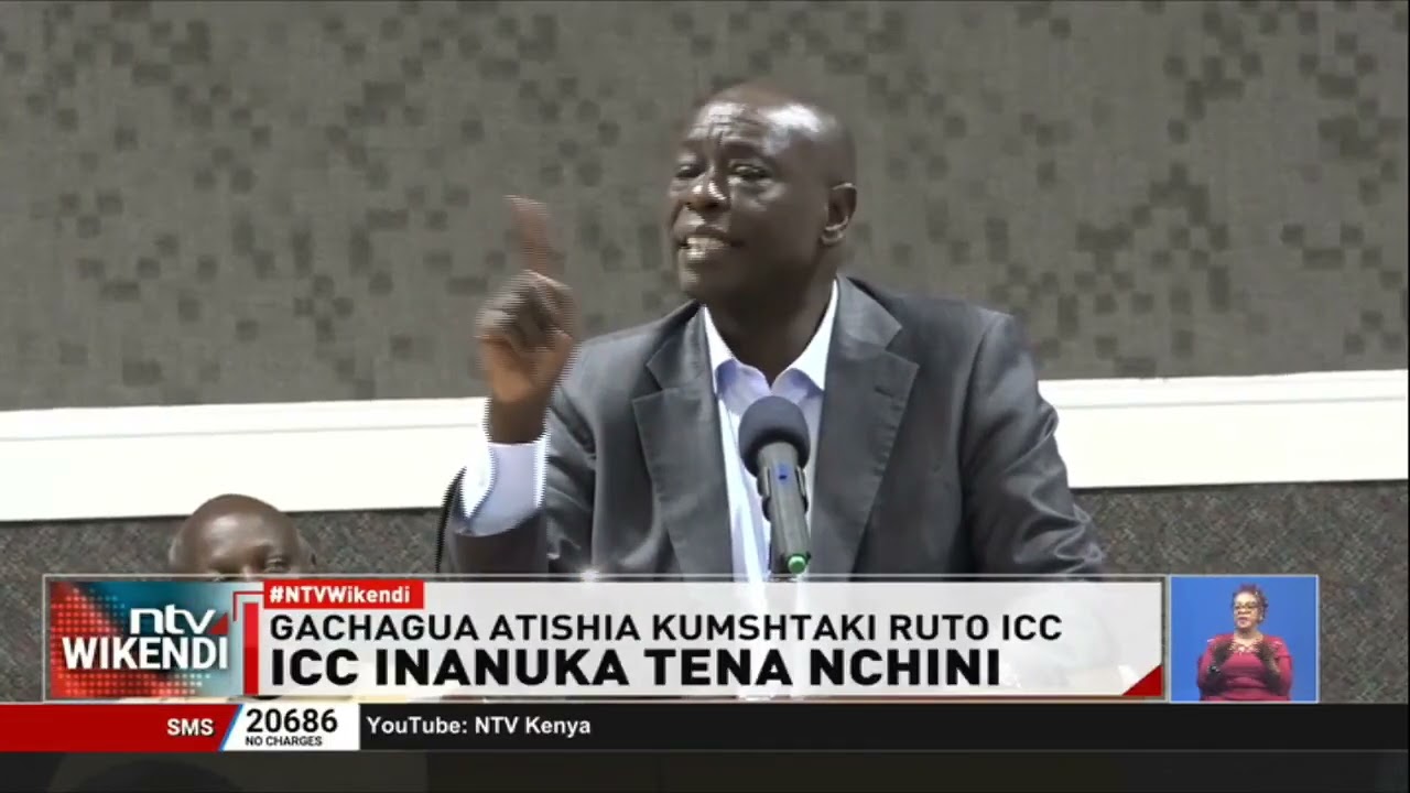 Gachagua atishia kumshtaki Ruto ICC