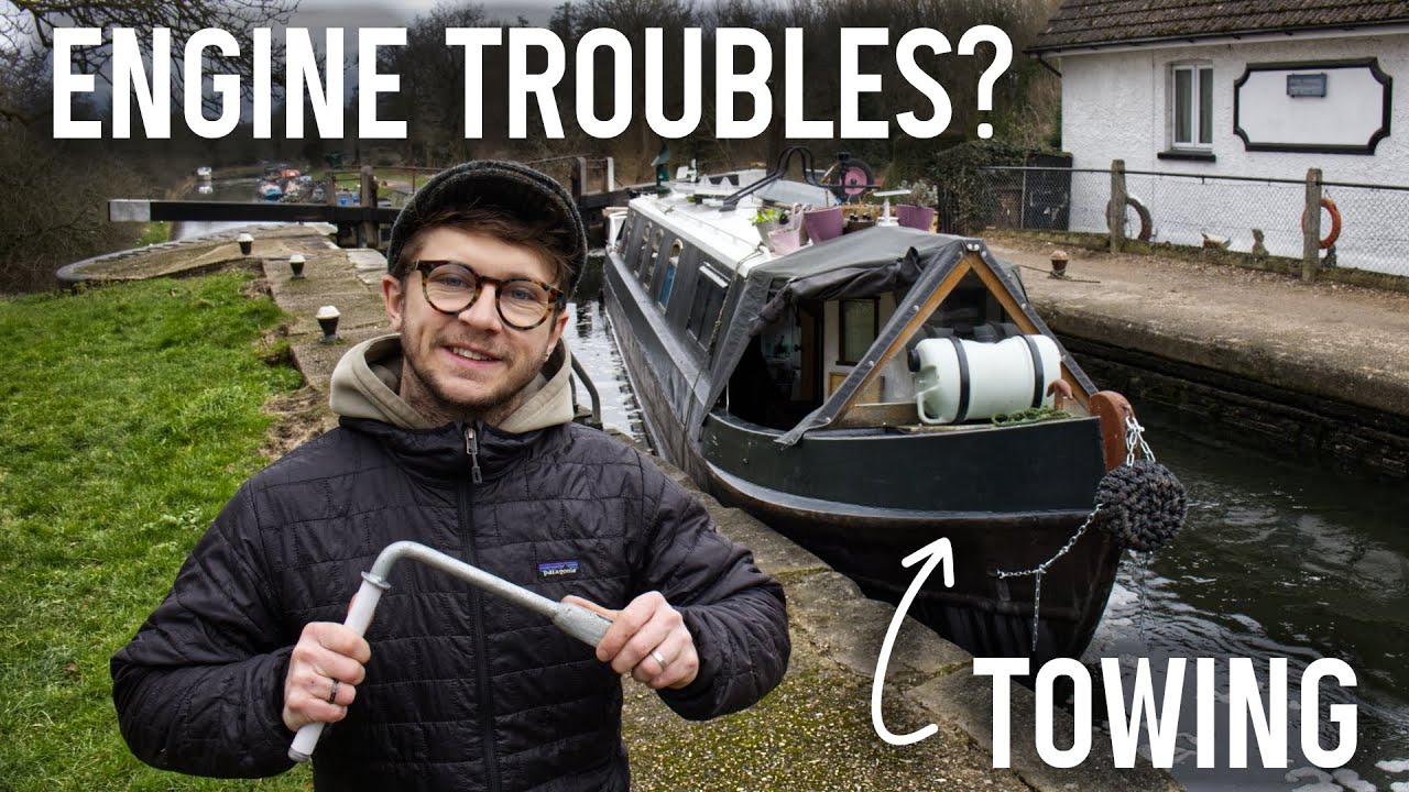 Narrowboat Engine Problems OUR FIRST TIME TOWING!