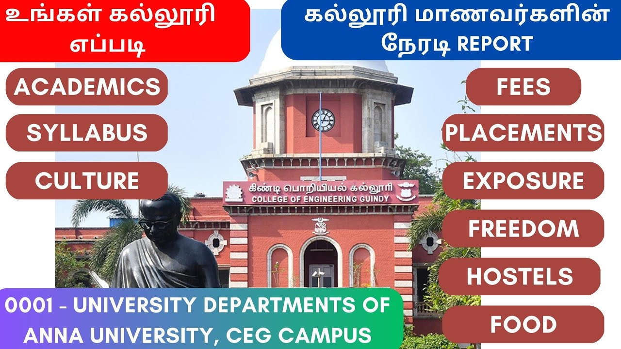 🔥LIVE | Anna University CEG Campus | படிக்கக்கூடிய மாணவர்கள் என்ன சொல்கிறார்கள்?| TNEA 2023