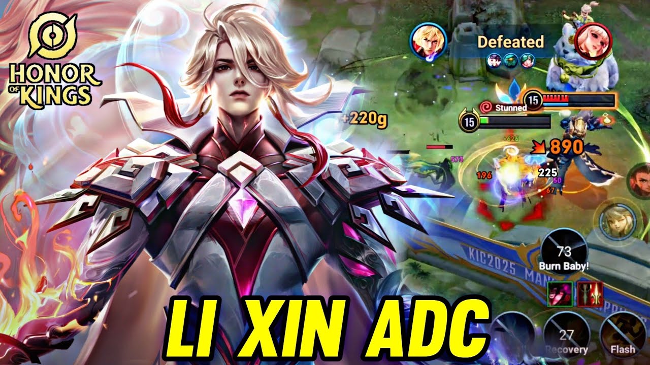 HOK : LI XIN GAMEPLAY | IN FARM LANE - HONOR OF KINGS