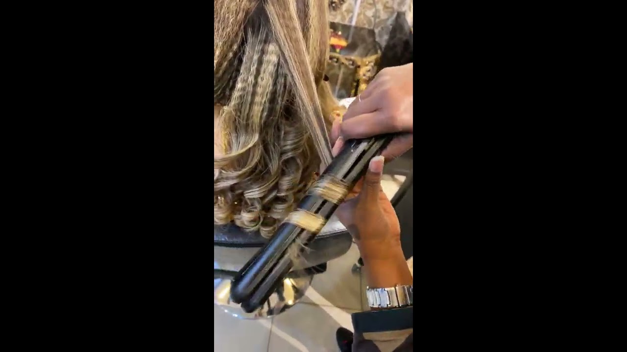 Hair styling at Farah’s beauty salon