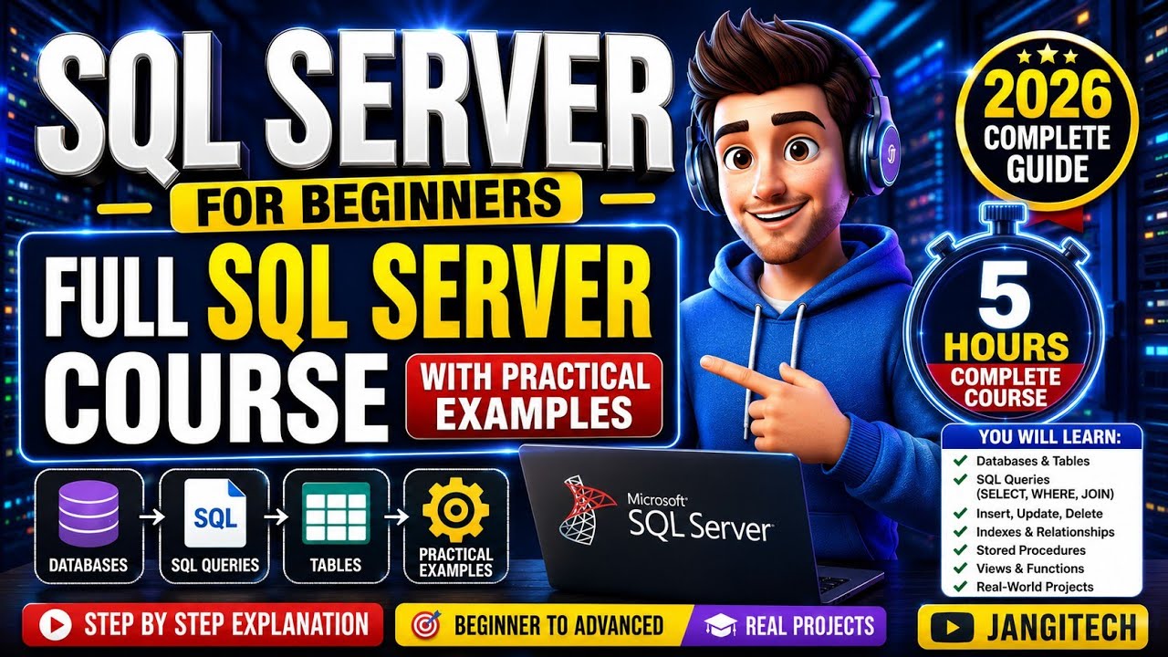 SQL Server Full Course – Everything You Need to Get Started | @JangiTech #sqlserver #jangitech