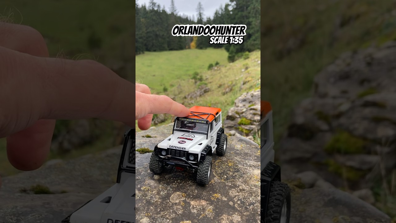 OrlandooHunter OH35A01 1:35 micro scale crawler. #crawlerRC #microcrawler #defender #microscale