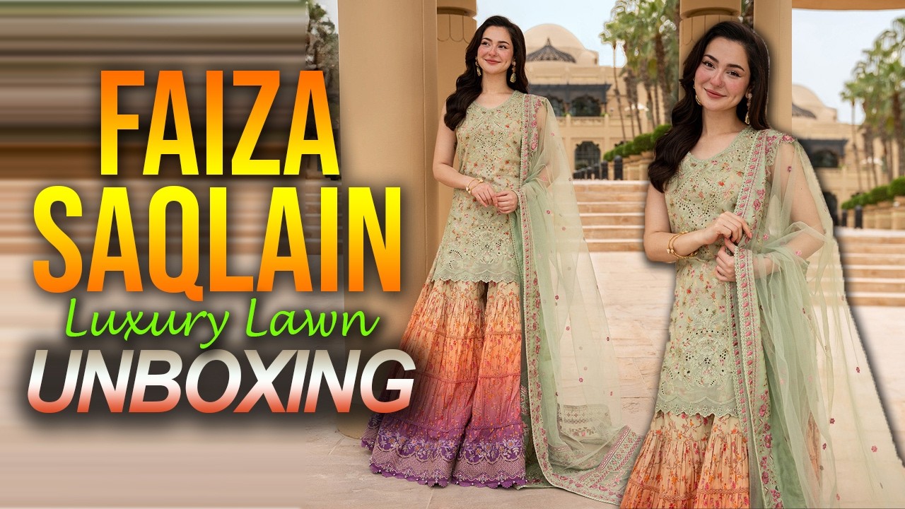 Faiza Saqlain New Luxury Lawn Collection 2026 UNBOXING | Code Eldira