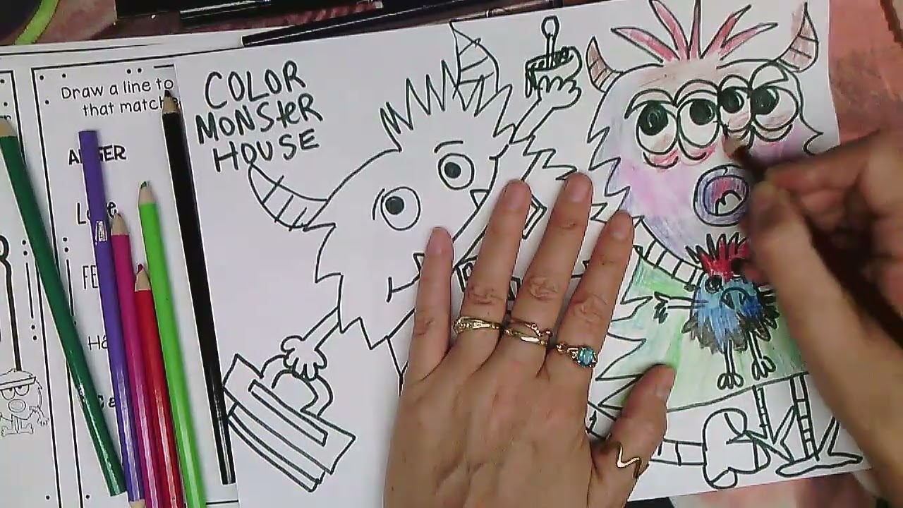 Art Lesson SEL emotions Kids Can Draw colormonster What Emotions Do you Feel today
