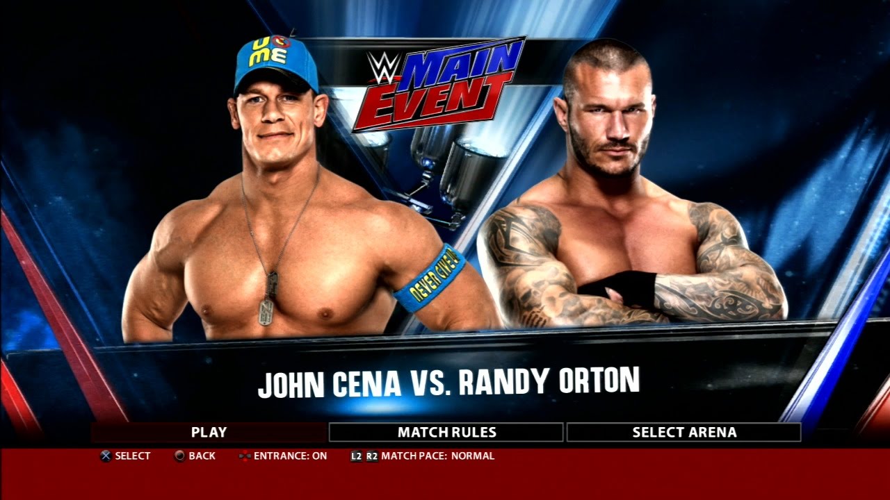 WWE 2K16 John Cena Vs. Randy Orton Main Event Gameplay