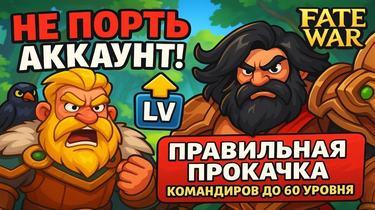 Не порть аккаунт! Прокачка командиров до 60 уровня Fate War