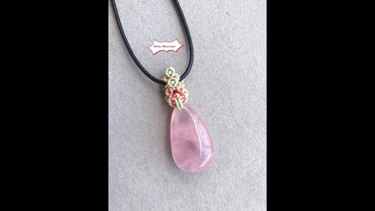 Macrame Tutorial: how to make simple, colorful pendant