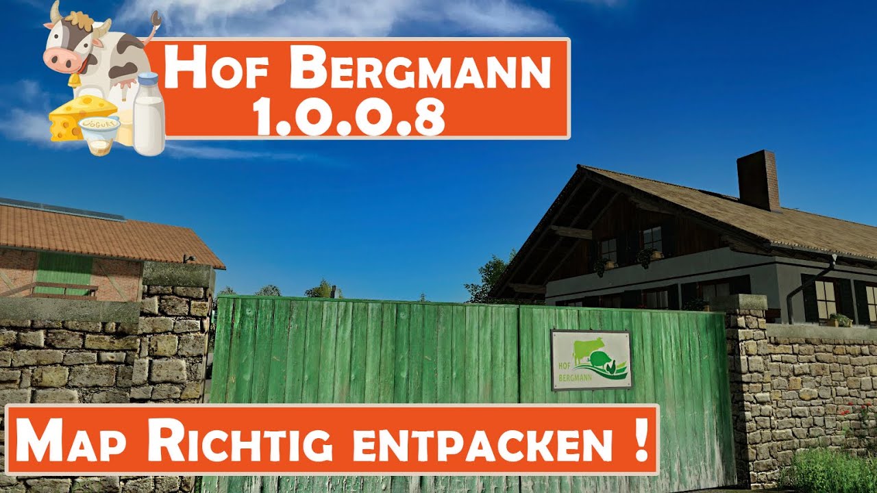 LS19 HOF BERGMANN 1.0.0.8 Tutorial: Map Richtig Entpacken ! | LANDWIRTSCHAFTS SIMULATOR 19