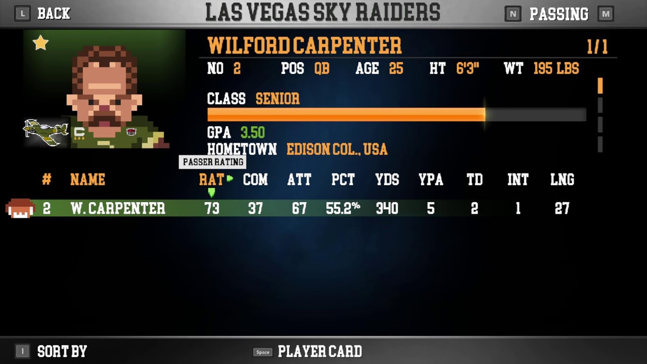 LBCL S7, Wk 7 - Chicago (6-0) @ Las Vegas (5-1)