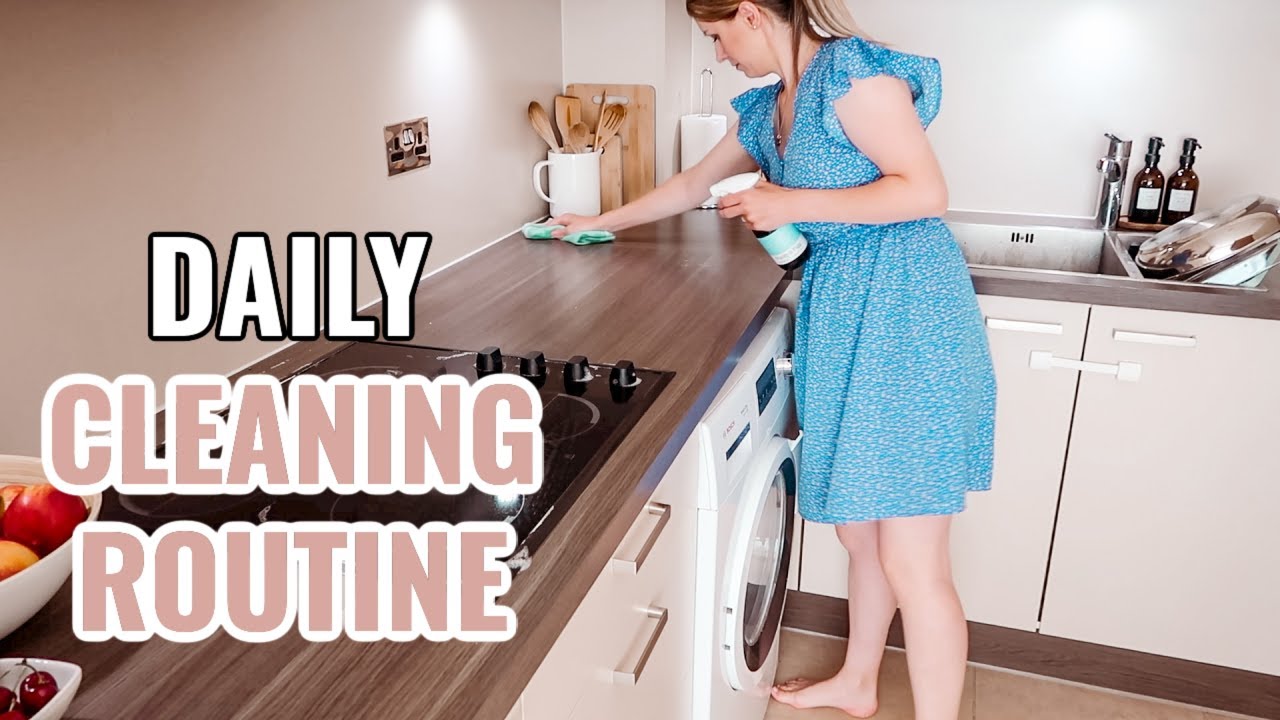 DAILY CLEANING ROUTINE OF A MUM OF 2 *with a 5 month old* CLEAN WITH ME | CLEANING MOTIVATION UK AD