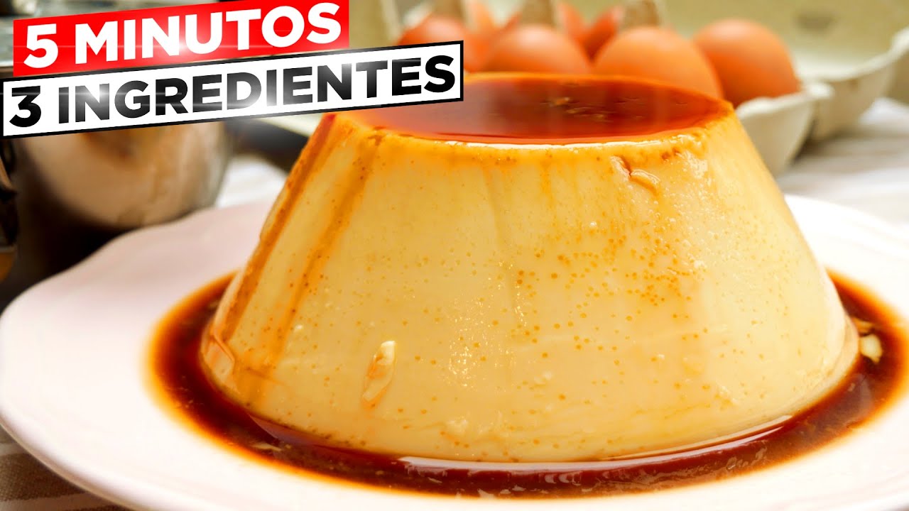¡FLAN de HUEVO en 5 MINUTOS! 😍🍮😍 EN OLLA EXPRESS, RECETA de la ABUELA (Solo 3 INGREDIENTES) 😋