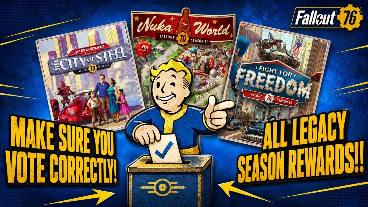 Голосование за прошлые сезоны в Fallout 76: ВСЕ награды раскрыты &mdash; выбирайте с умом!