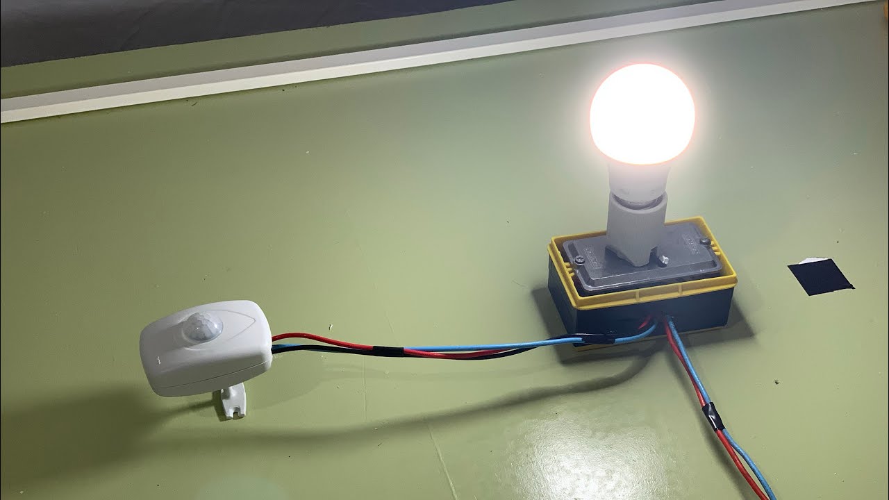 Como instalar um sensor de presença #eletrica
