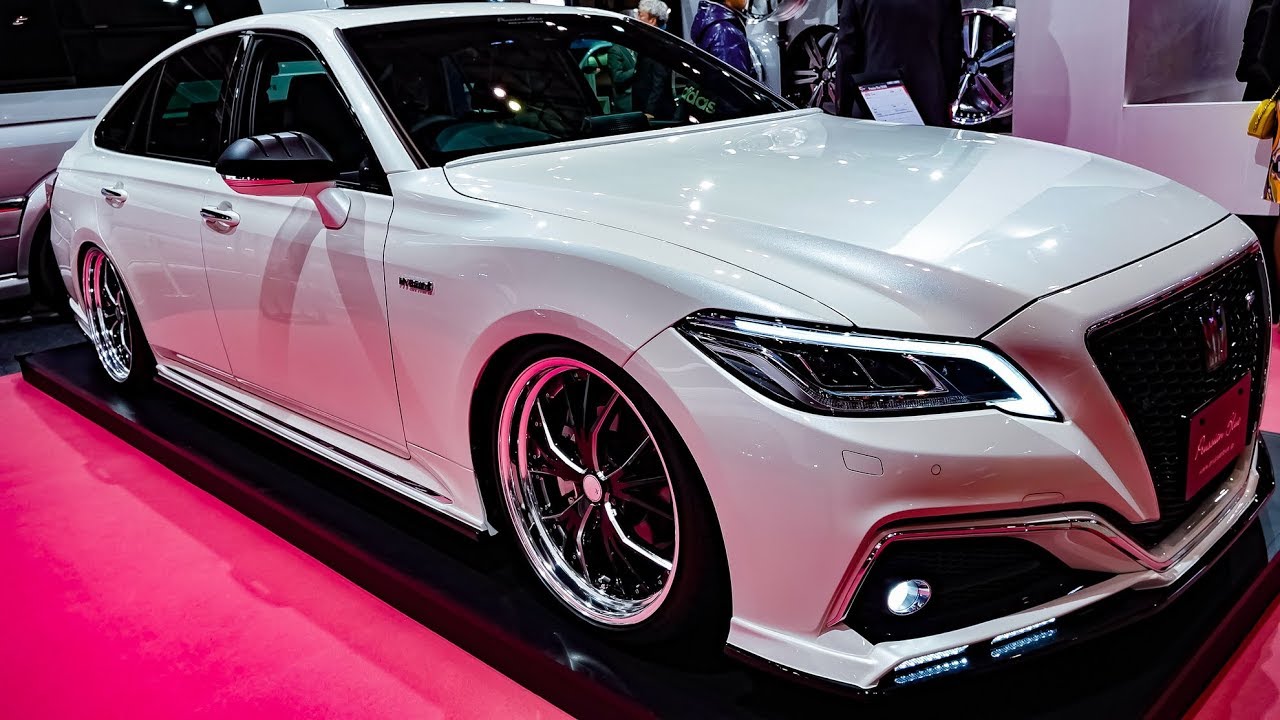 (4K)Mz speed TOYOTA CROWN bodykit Prussian Blue エムズスピード 新型クラウン エアロ - TOKYO AUTO SALON 2019