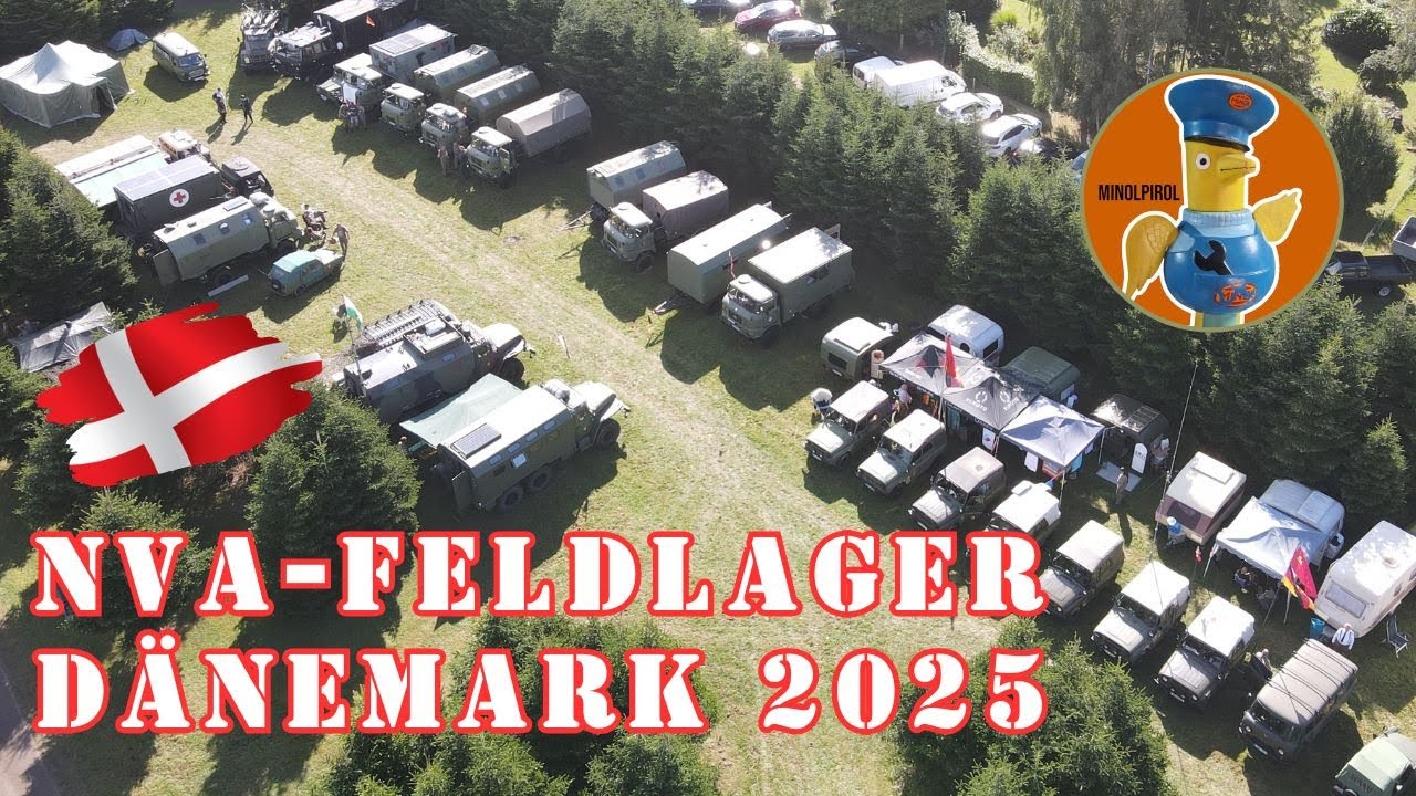 NVA-Feldlager in Dänemark 2025 mit Ural, W50, Tatra, Uaz, Trabant Kübel und P3 (Military Days)