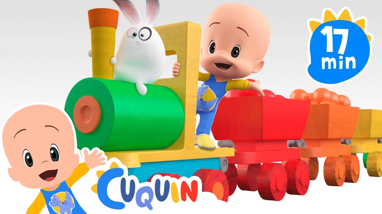 Colorful Train | Cleo & Cuquin Educational Videos for Children