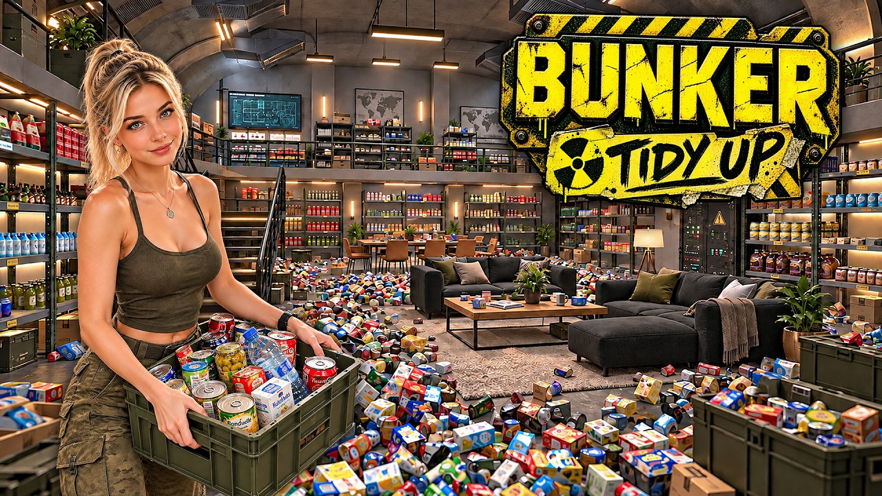 Bunker Tidy Up ☢️ Simulator | Long Gameplay | No Commentary