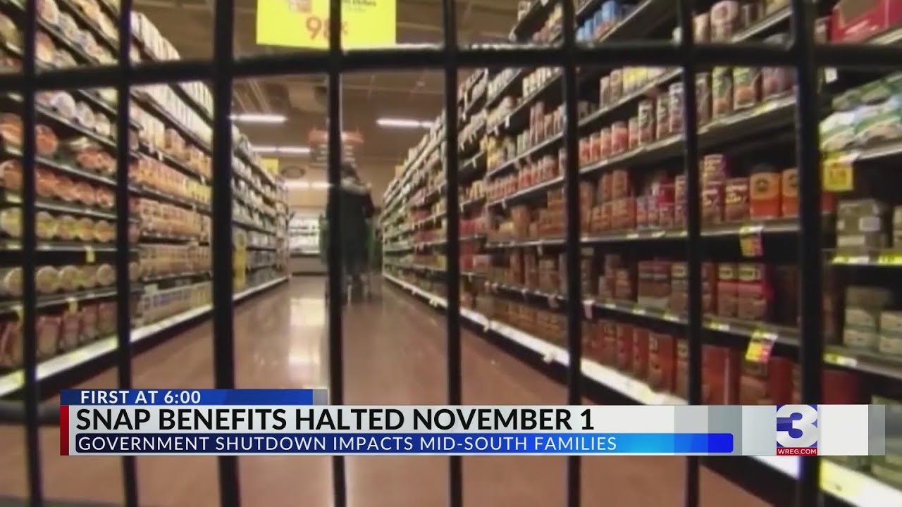 No SNAP benefits on Nov. 1 due to government shutdown
